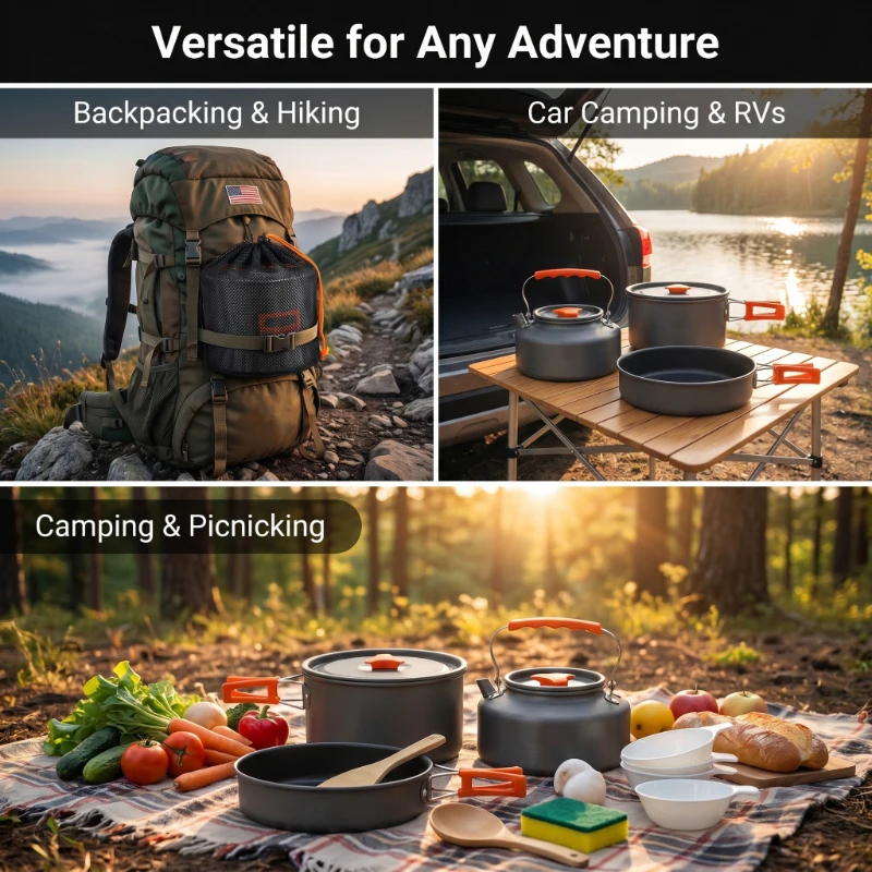 Camping Cookware Set Outdoor P - Quechua Camping Cooking Set recensie en prijs