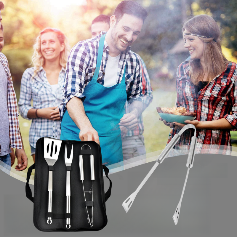 BBQ Tools Set Barbecue Utensil - Quechua Camping Cooking Set recensie en prijs