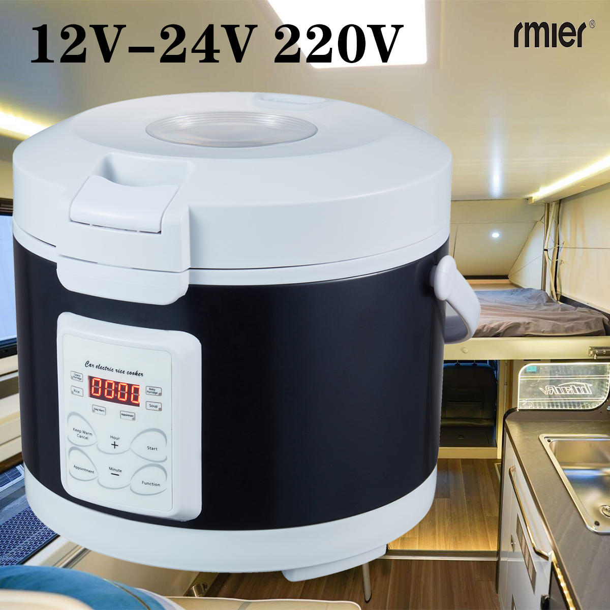 ARIER 12V 24V 220V Mini Rice C - Camping Cooking Menu recensie en prijs